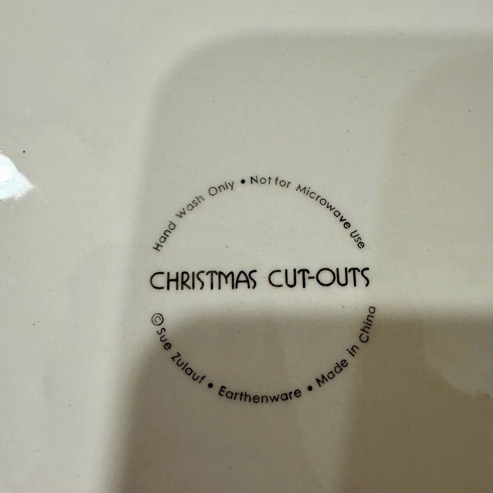 Festive‎ Santa Ceramic Christmas Plate